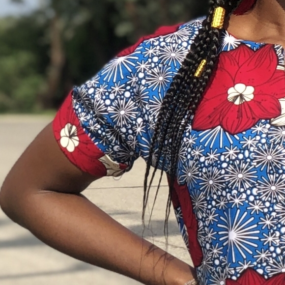 Asymmetric ruffle hem shift dress - Picture 3 of 8